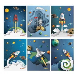 Zvezek Street Stars A5 črte z robom