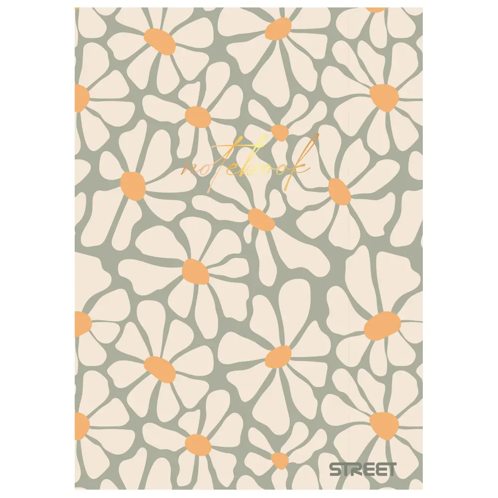 Zvezek Street Retro A4 črte z robom