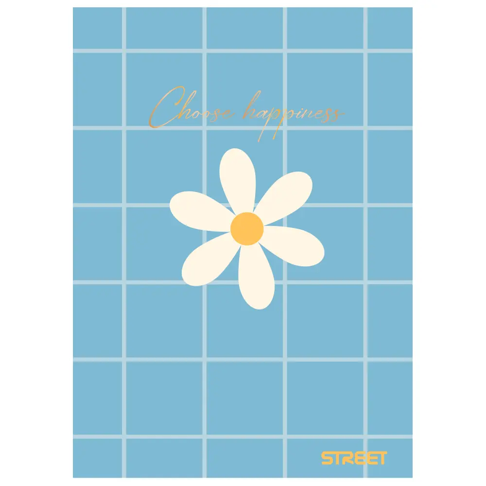 Zvezek Street Retro A5 črte z robom