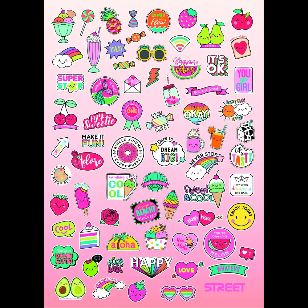 Zvezek Street Patch A4 brezčrtni