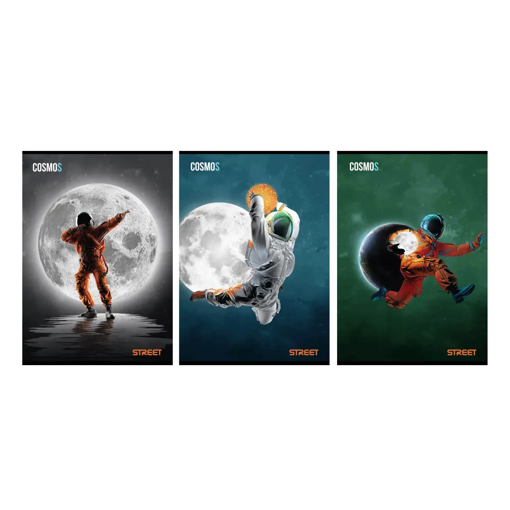 Zvezek Street Space A4 črte z robom