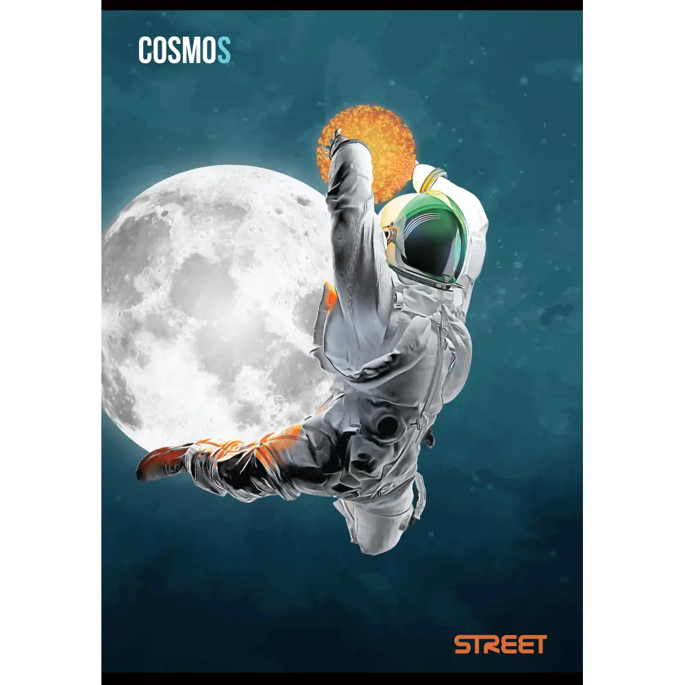 Zvezek Street Space A4 črte z robom