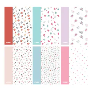 Zvezek Blossom s PP platnicami A4 črte