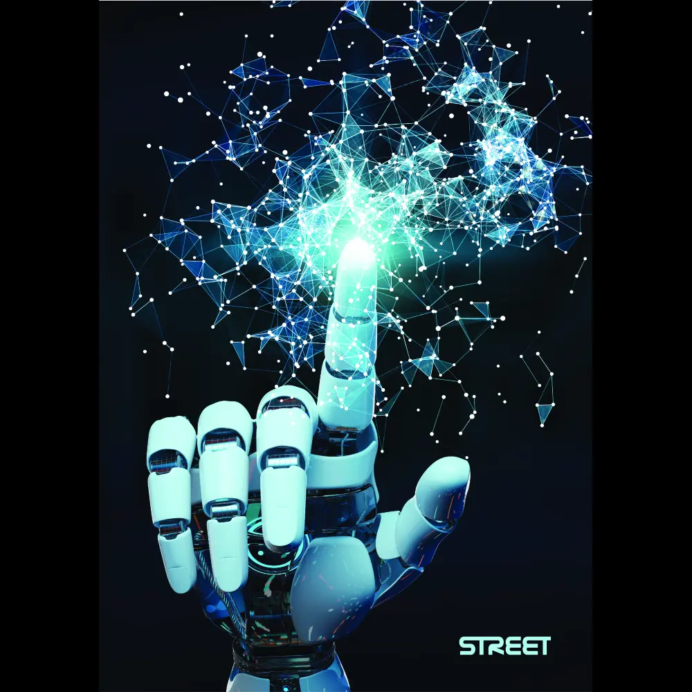 ZVEZEK STREET AI A4 črte z robom