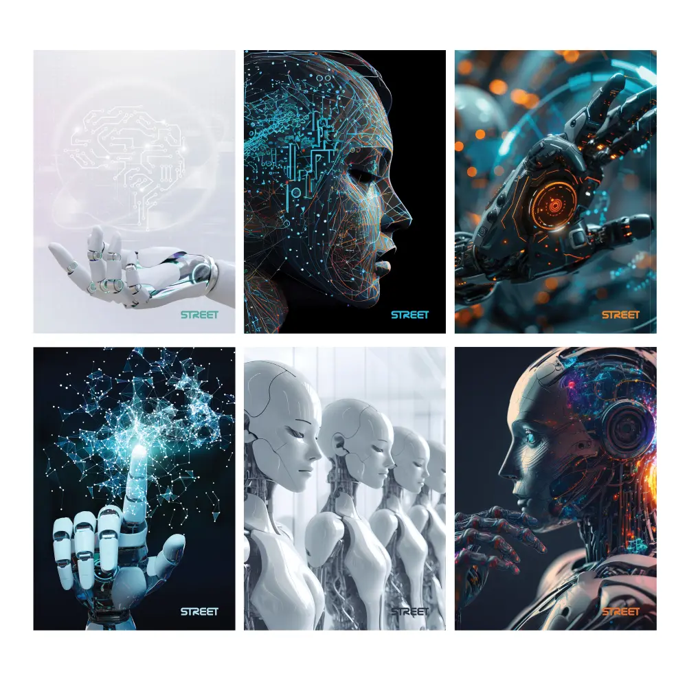 ZVEZEK STREET AI A4 brezčrtni