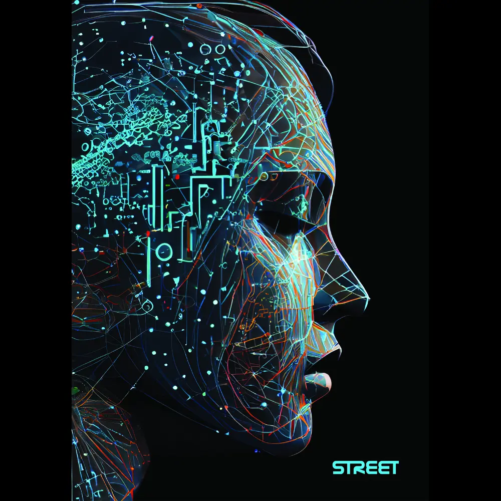 ZVEZEK STREET AI A4 visoki karo