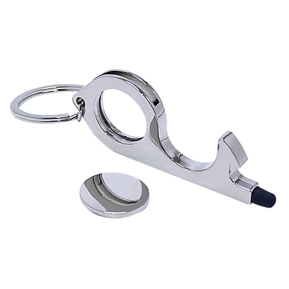 Obesek za ključe s kovancem NO TOUCH