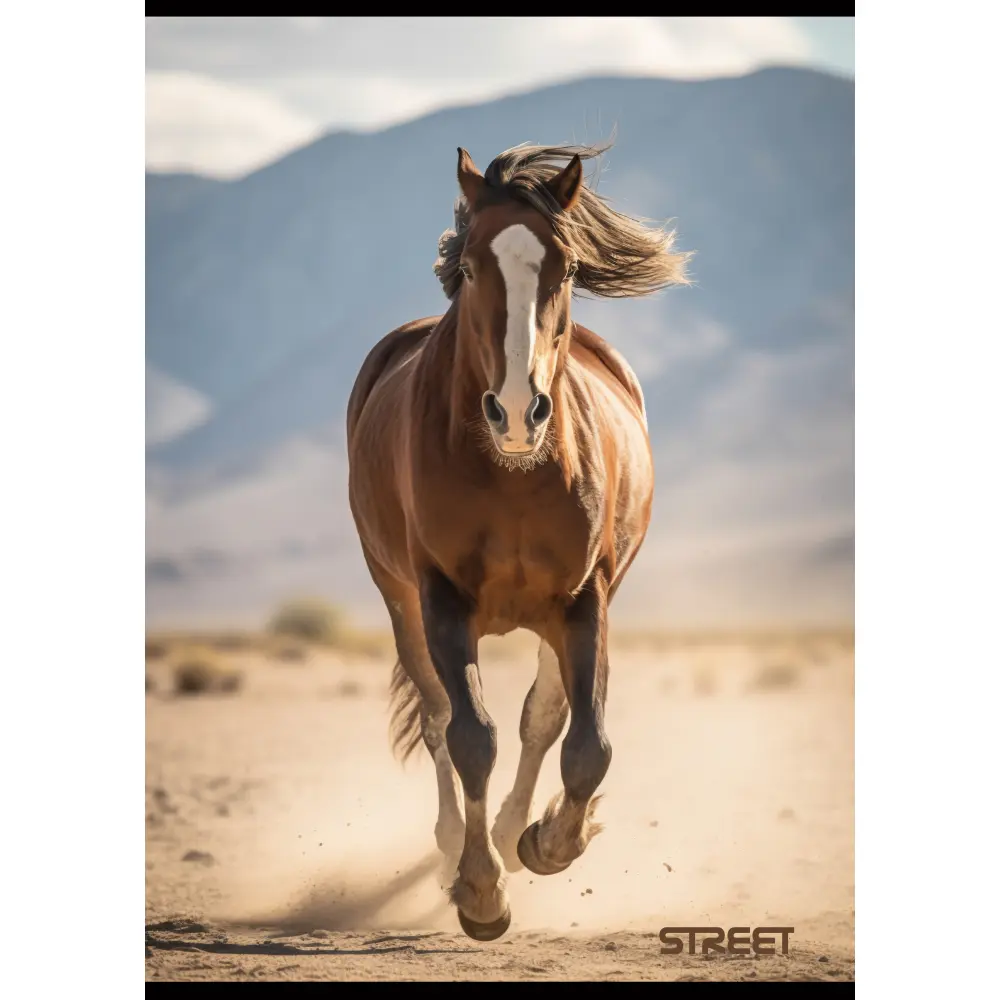 Zvezek Street Horses A4 mali karo