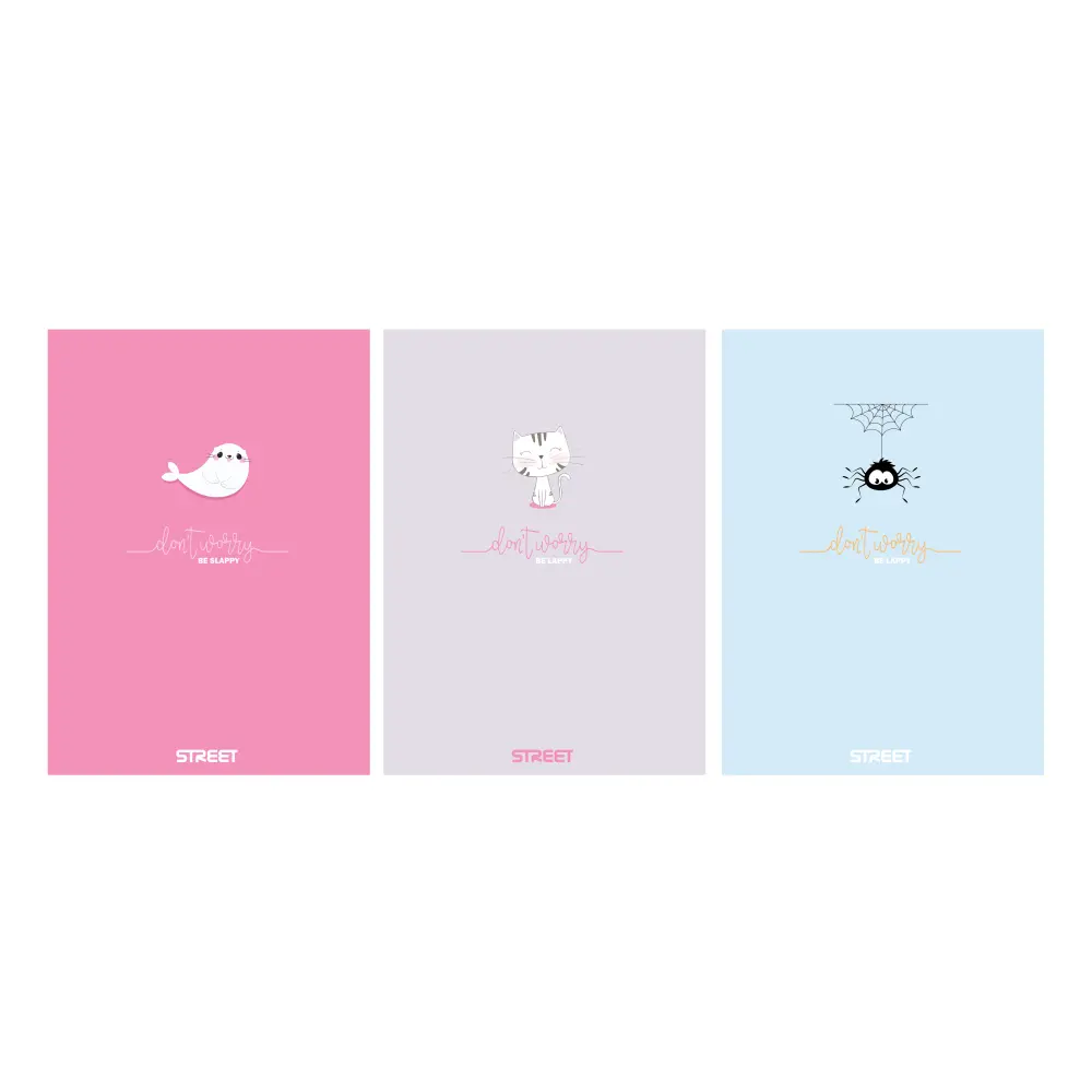 Zvezek Street Dont worry A4 črte z robom