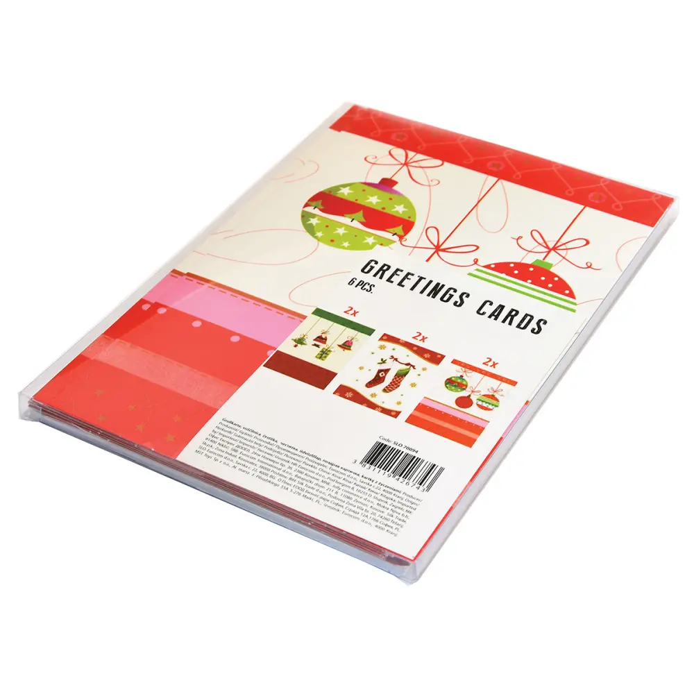 Voščilnice novoletne set 6/1 s kuvertami