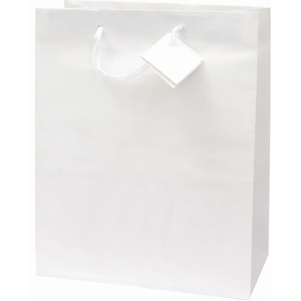 Darilna vrečka L bela
