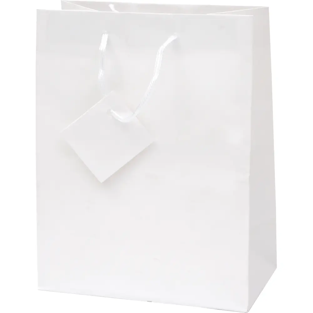 Darilna vrečka M bela