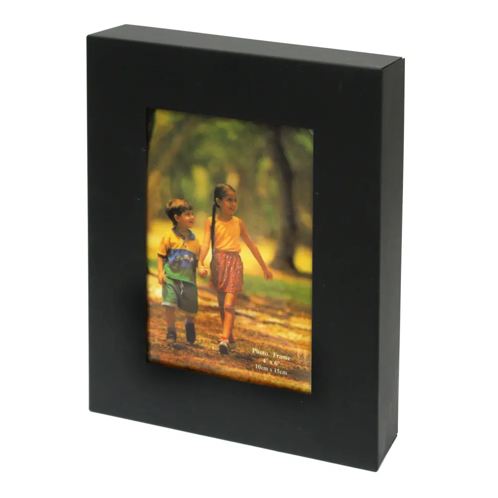 Okvir za slike kovinski črn 10x15 cm