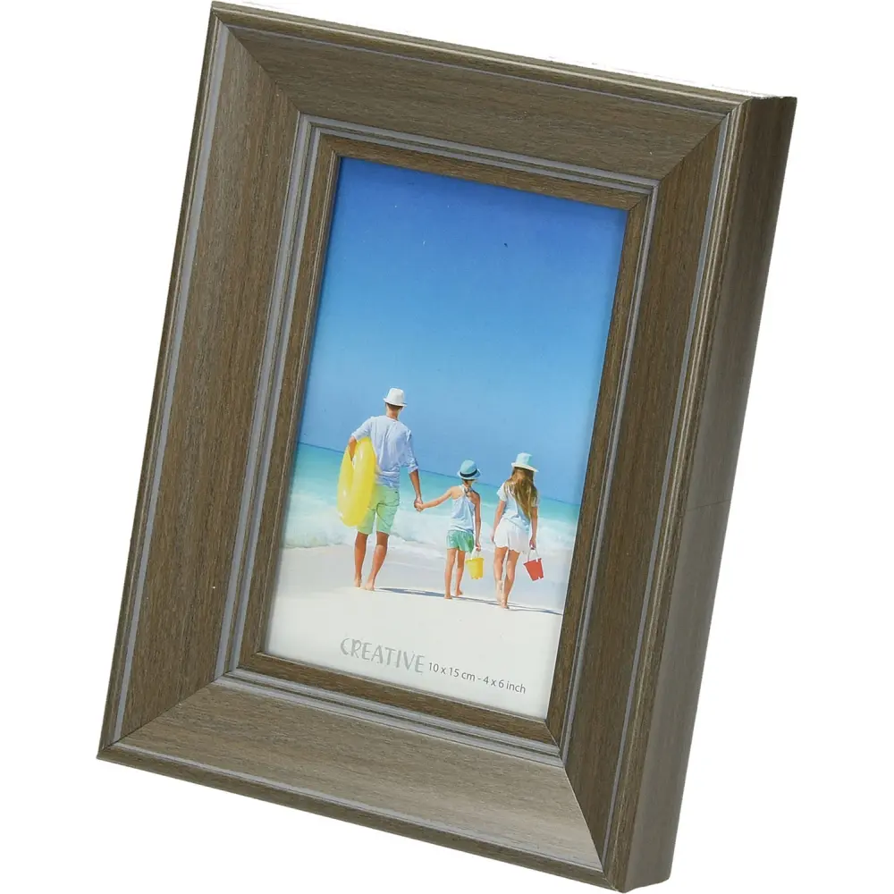 Okvir za slike lesen, temen 10x15 cm