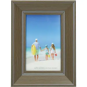 Okvir za slike lesen, temen 10x15 cm