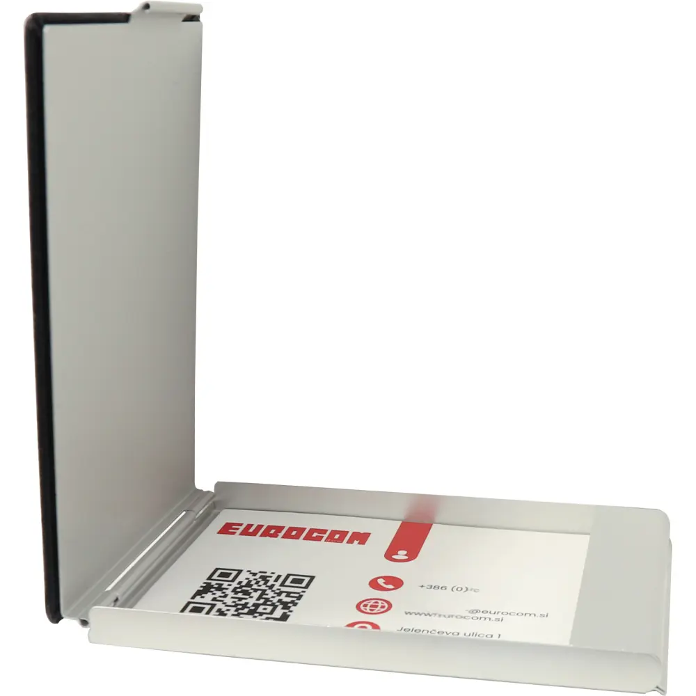 Aluminijasti vizitkar črna/alu