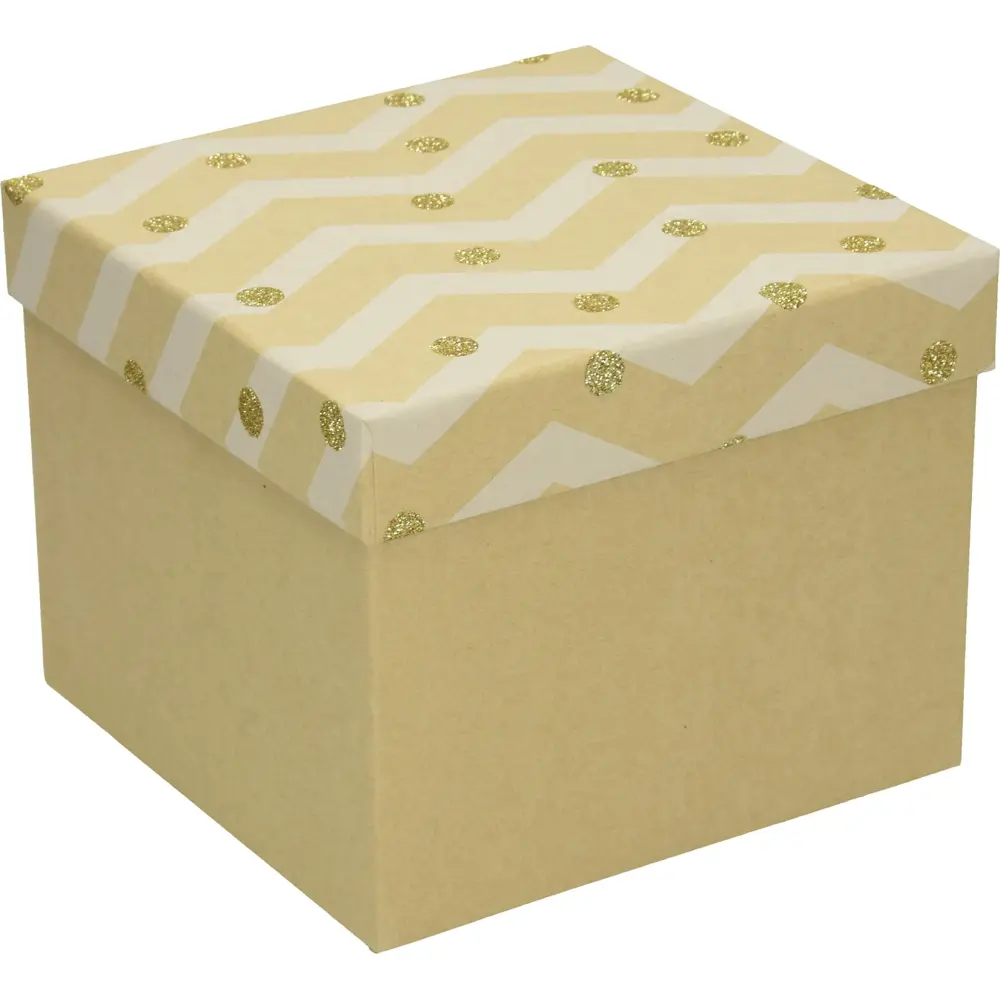 Darilna škatla CREATIVE natur 22x22x16cm