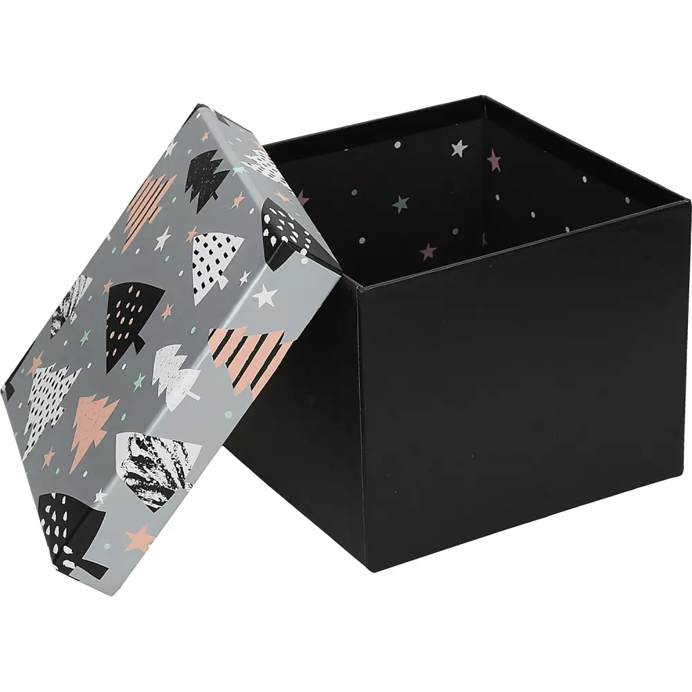 Škatla darilna xmas tree, 22x22x16 cm