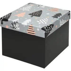 Škatla darilna xmas tree, 22x22x16 cm