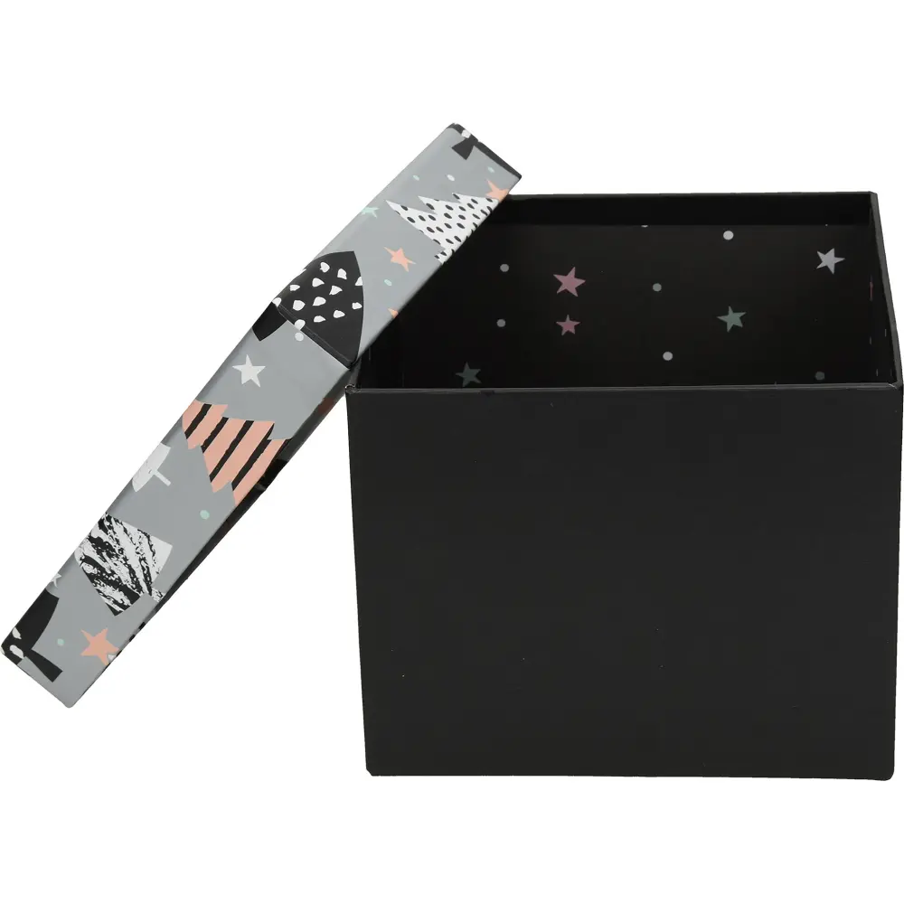 Škatla darilna xmas tree, 16x16x13 cm