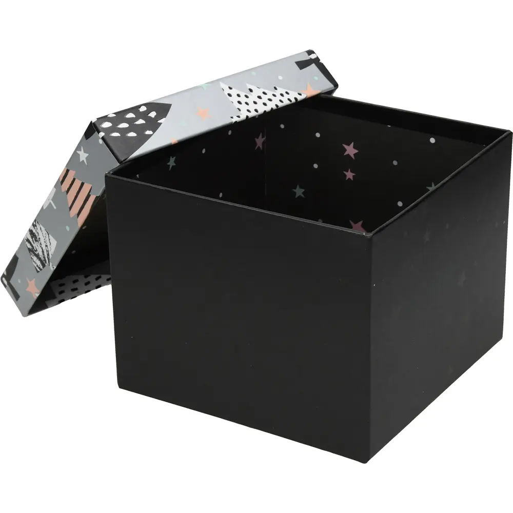 Škatla darilna xmas tree, 16x16x13 cm