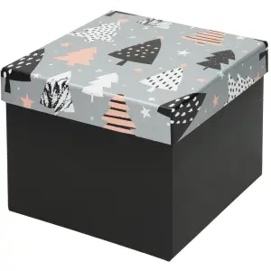 Škatla darilna xmas tree, 16x16x13 cm