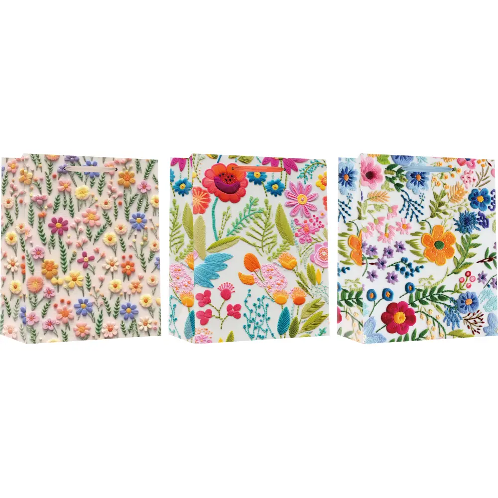 Darilna vrečka L cvetje