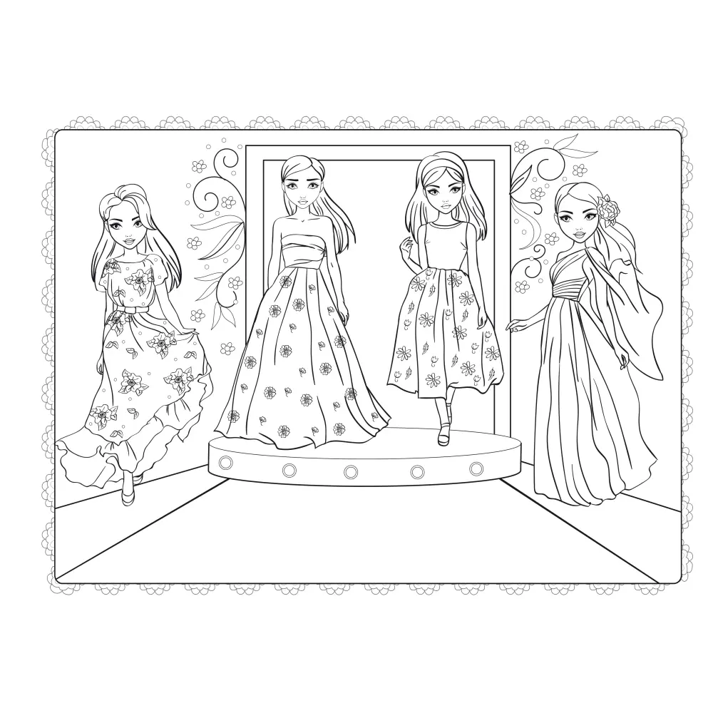 Pobarvanka Creative Little Fashion