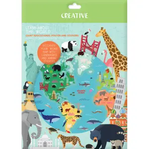 Poster z nalepkami World