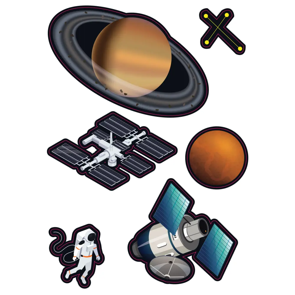 Poster z nalepkami Univers