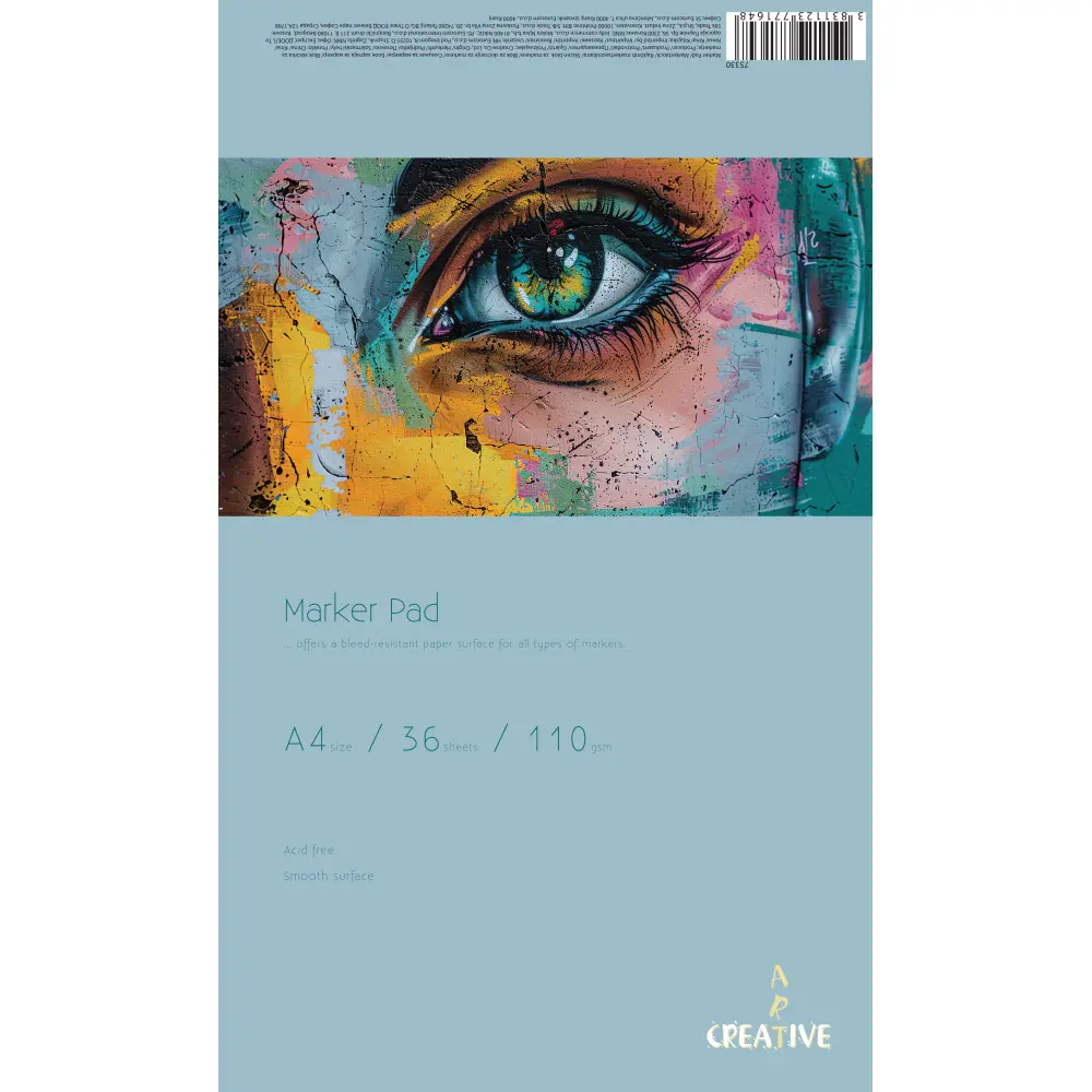 Blok za akrilne markerje Creative A4 36L