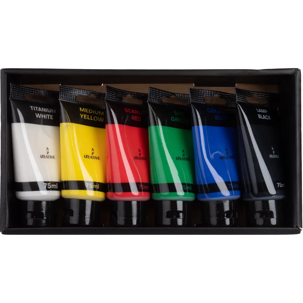 Akrilne tempera barvice 6X75ML