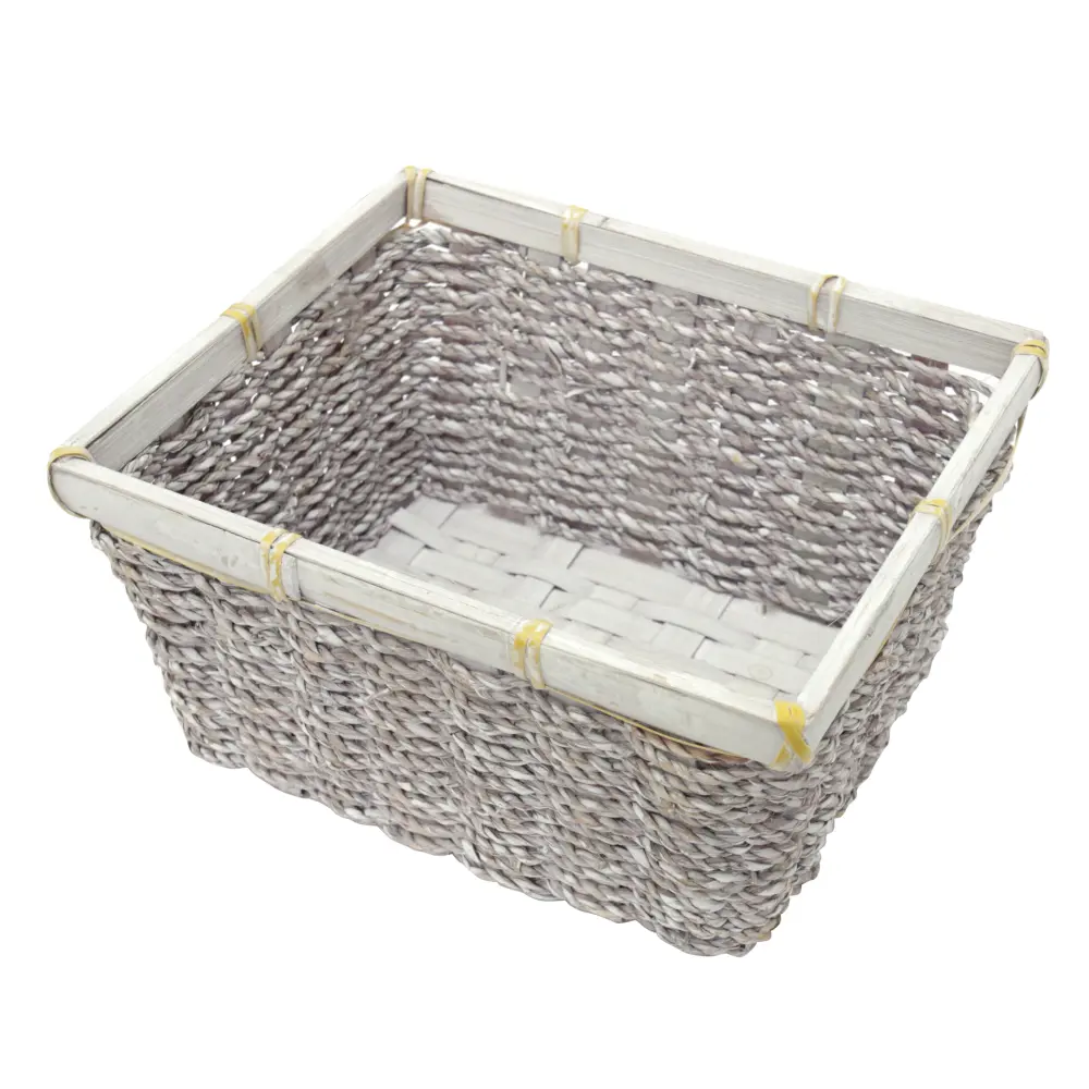 Košara oglata pletena