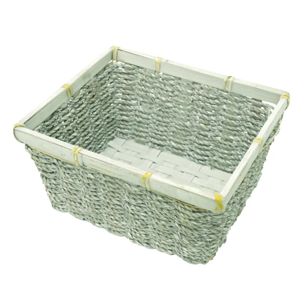 Košara oglata pletena