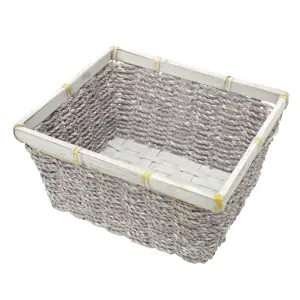 Košara oglata pletena