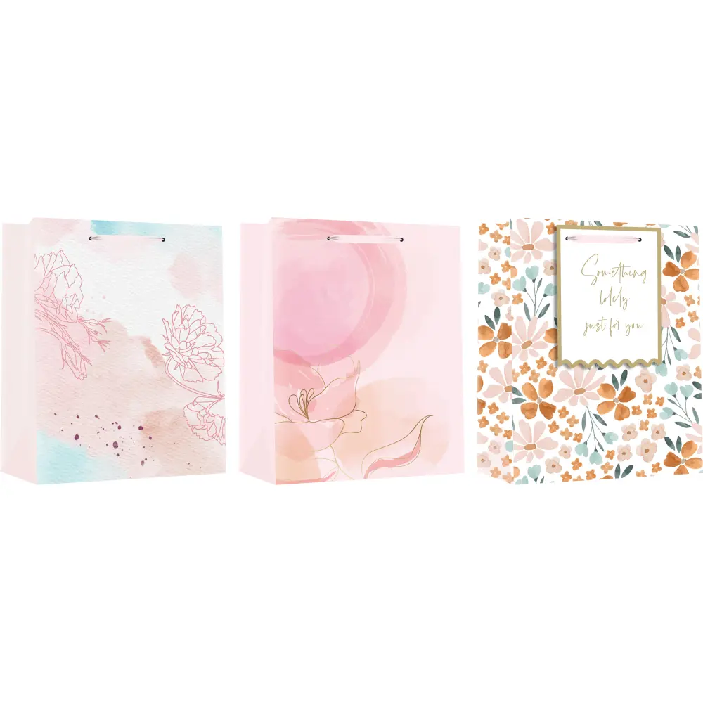 Darilna vrečka M cvetje