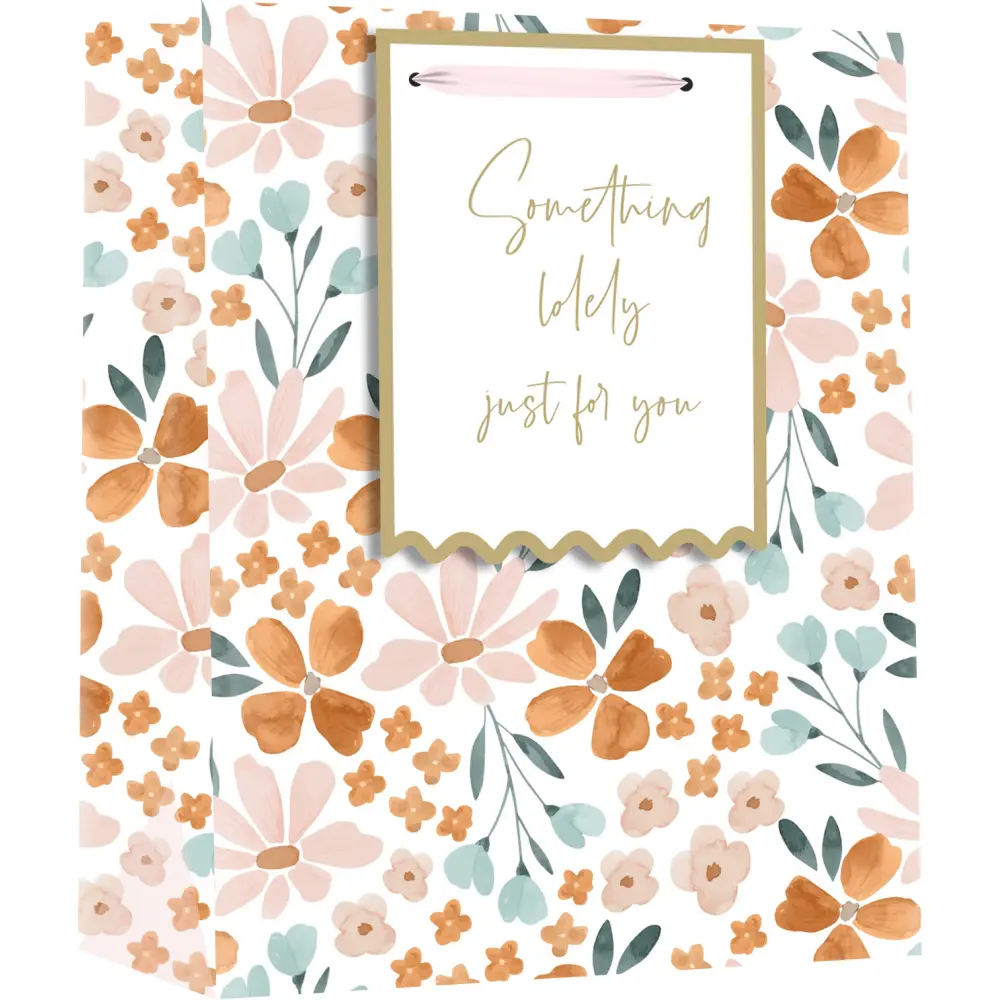 Darilna vrečka M cvetje