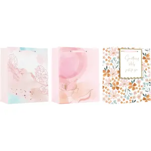 Darilna vrečka M cvetje