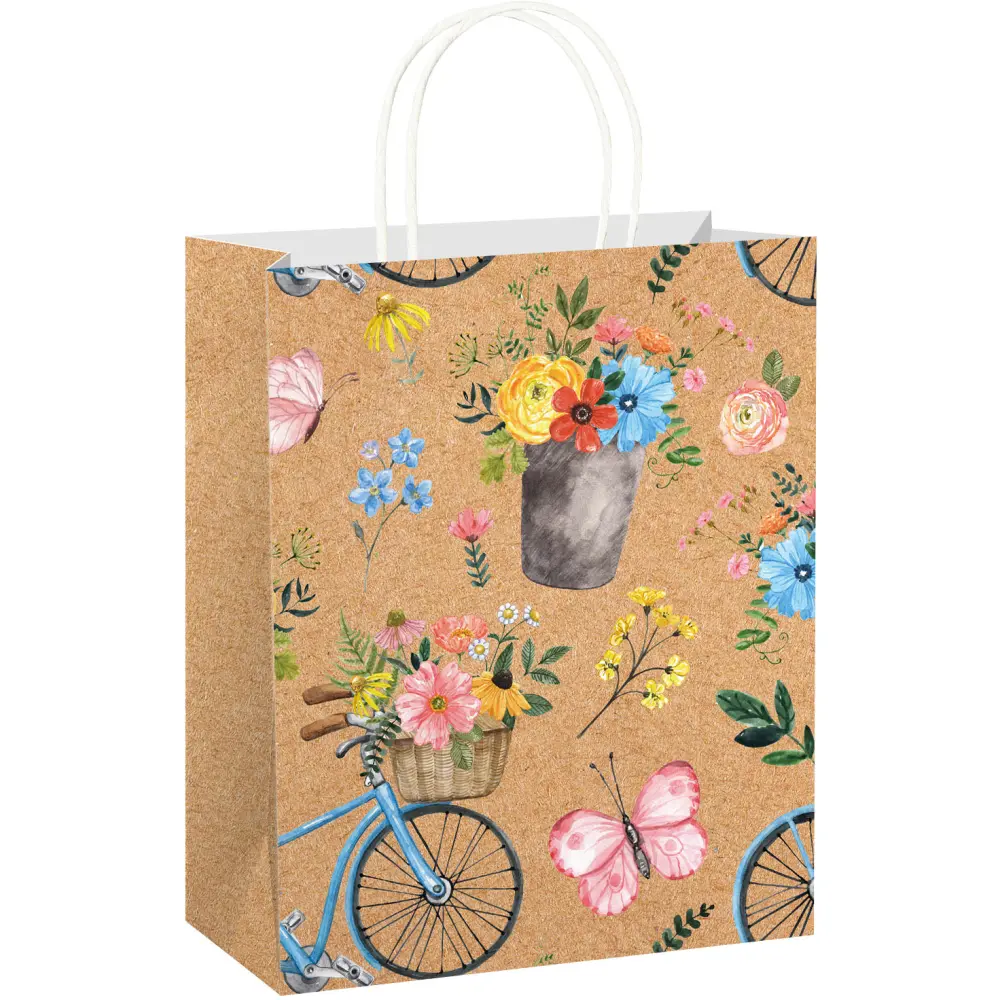 Darilna vrečka eko L cvetje