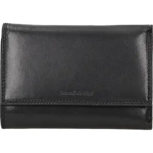 Usnjena denarnica Leonardo ženska črna