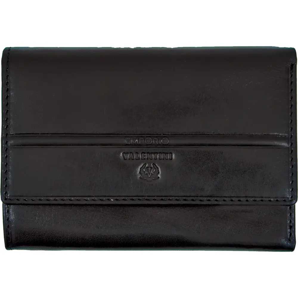 Usnjena denarnica Leonardo ženska črna