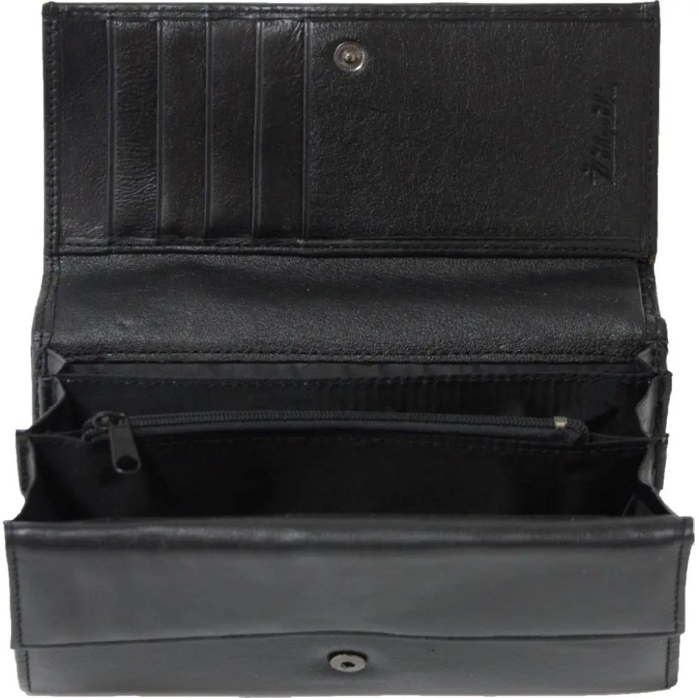 Usnjena denarnica moška črna