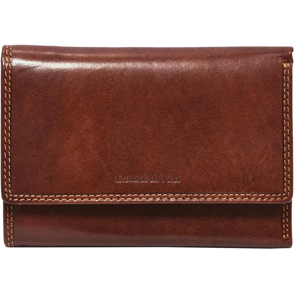 Usnjena denarnica ženska rjava