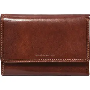 Usnjena denarnica ženska rjava