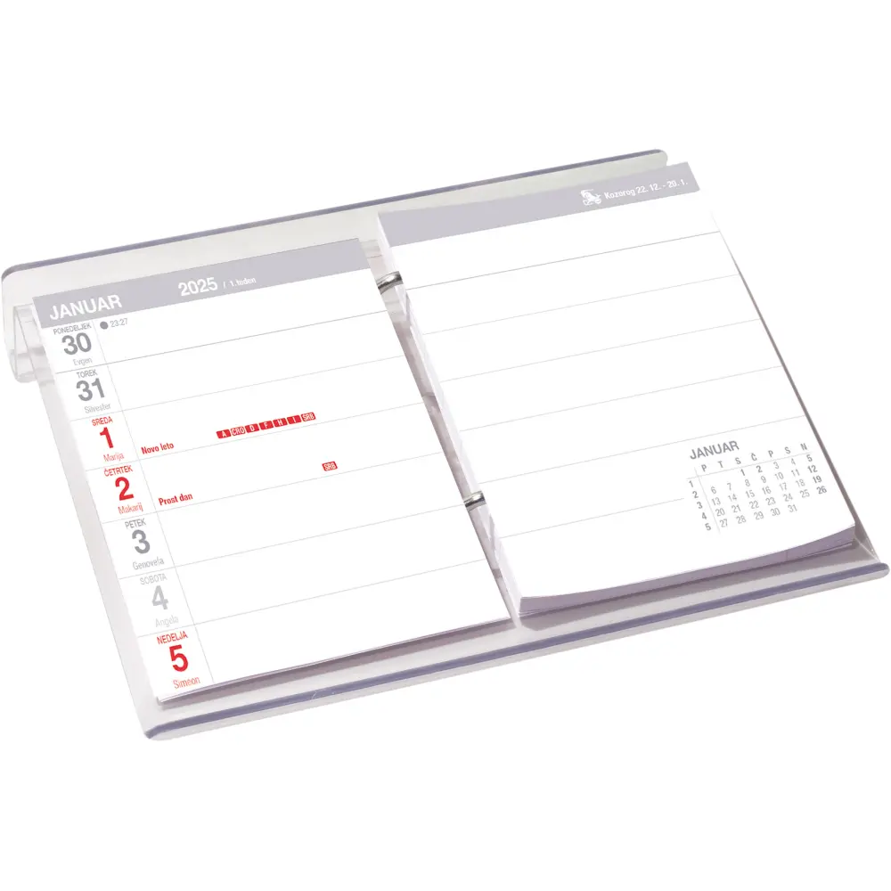 Koledar namizni Plexi 2026