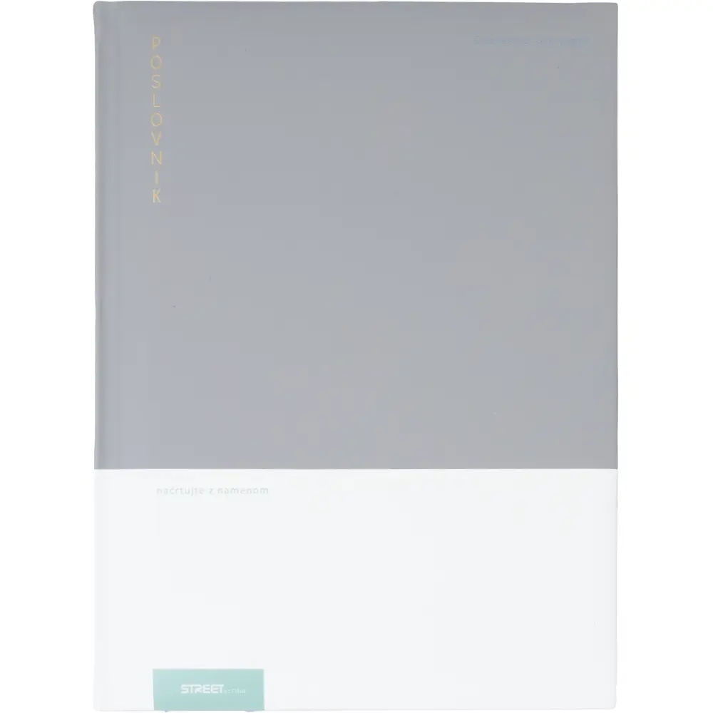 Poslovnik Uspeh sivo/bel