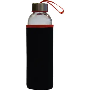 Steklenička STREAM 500ml črna/rdeča