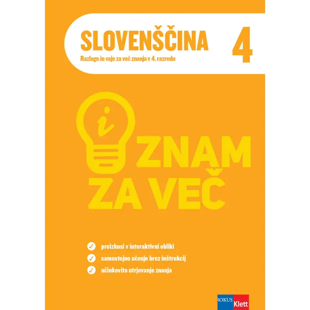 iZnam za več - Slovenščina 4