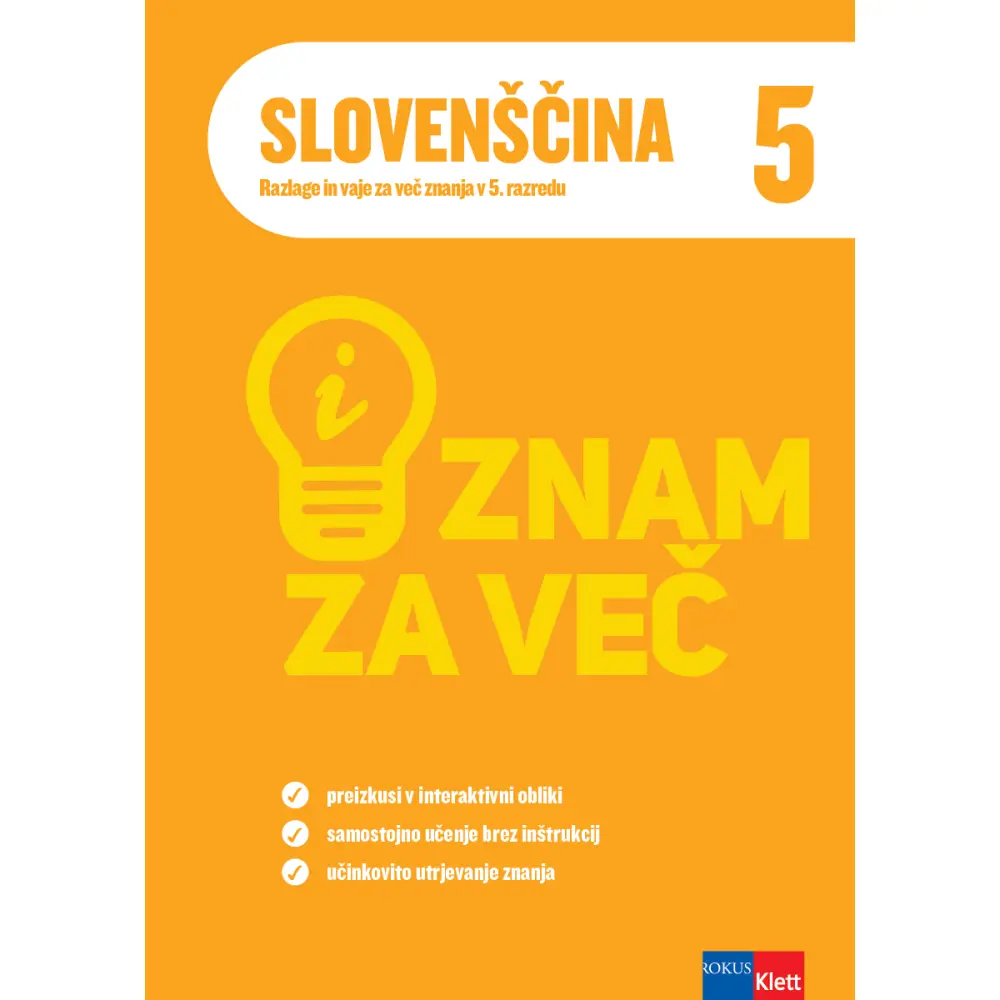 iZnam za več - Slovenščina 5