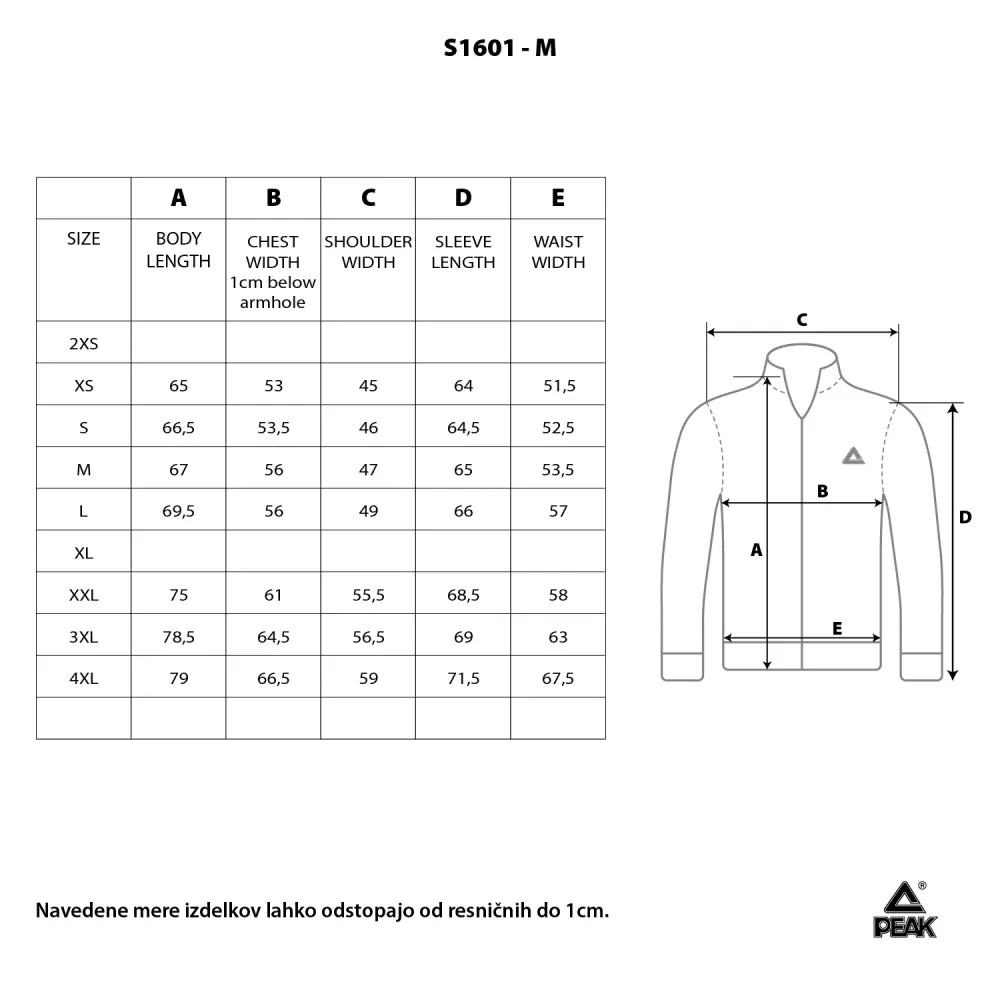 Moška jopa Peak NK S1601